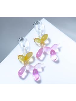 Серьги пластик 