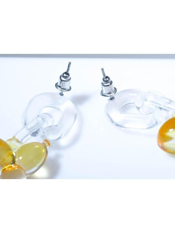 Серьги пластик 