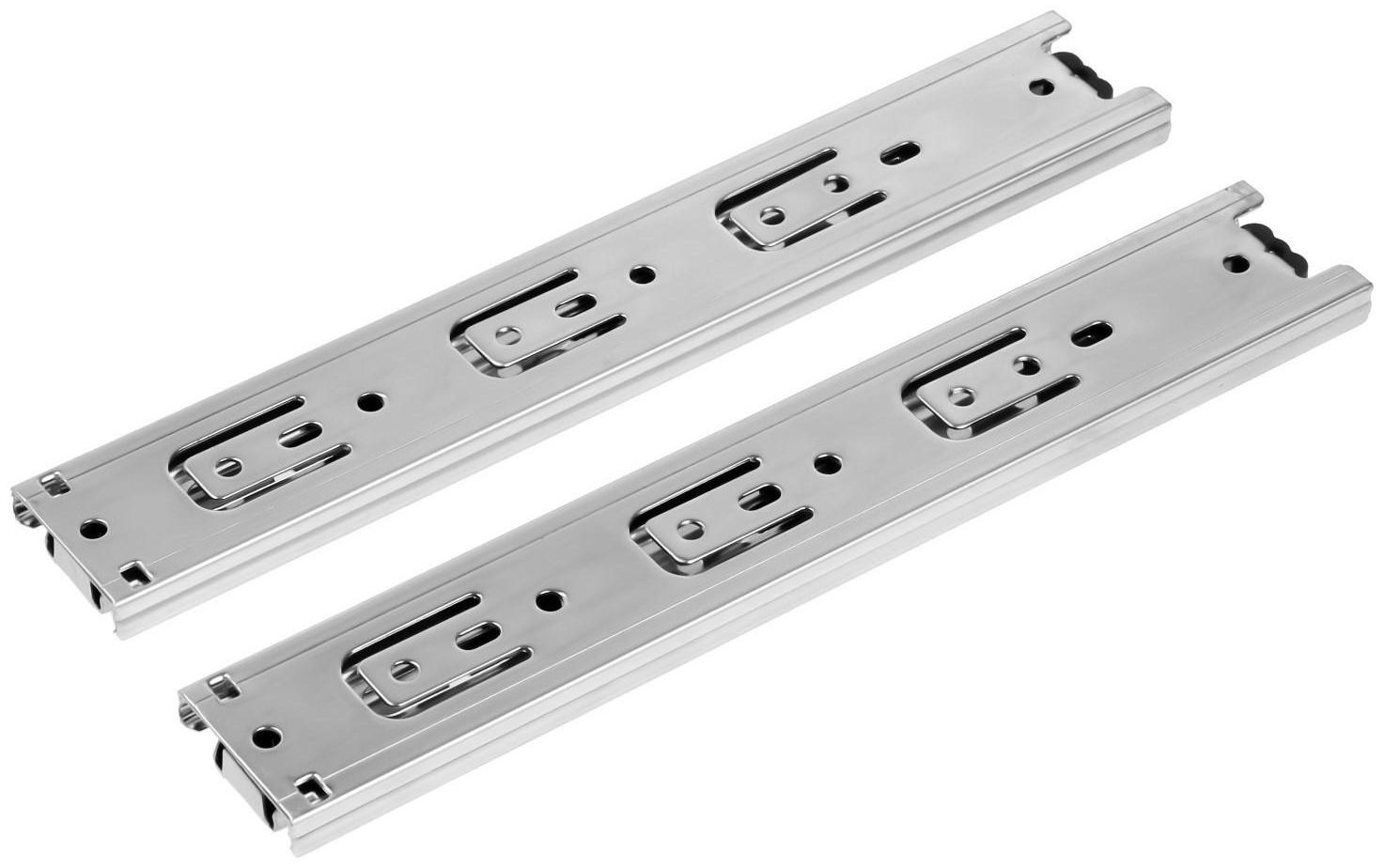 Шариковые направляющие, L=250 мм, Н=42 мм, толщина 0,7 мм. 2 шт.
