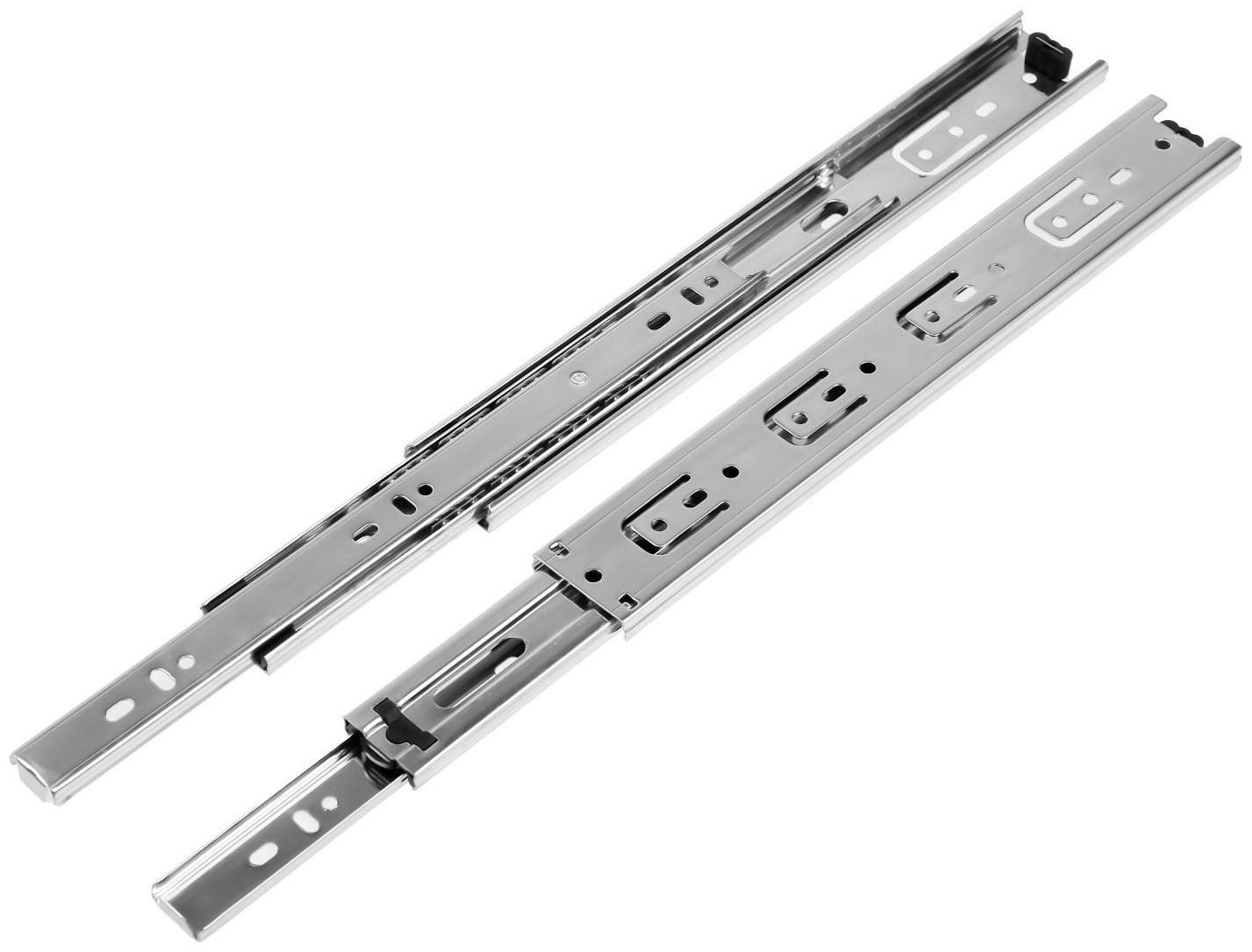 Шариковые направляющие, L=300 мм, Н=42 мм, толщина 0,7 мм. 2 шт.