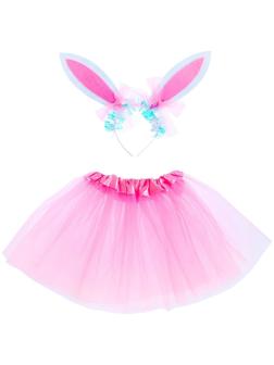 Карнавальный набор «Зайка» 2 предмета: юбка, ободок, цвет розовый