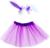 Карнавальный набор «Зайка» 2 предмета: юбка, ободок, цвет фиолетовый
