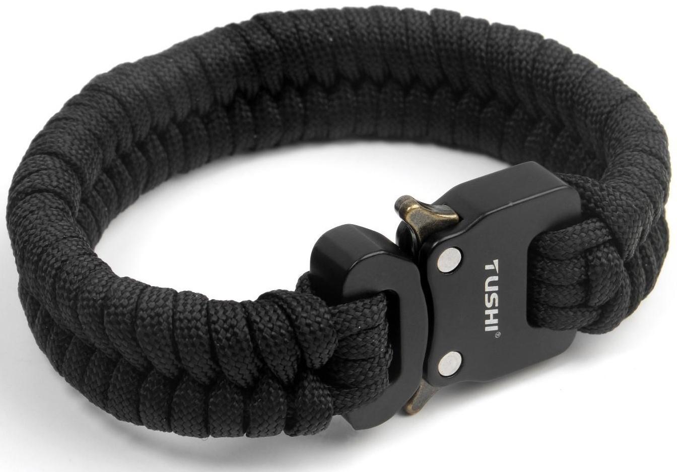 Браслет-паракорд черный