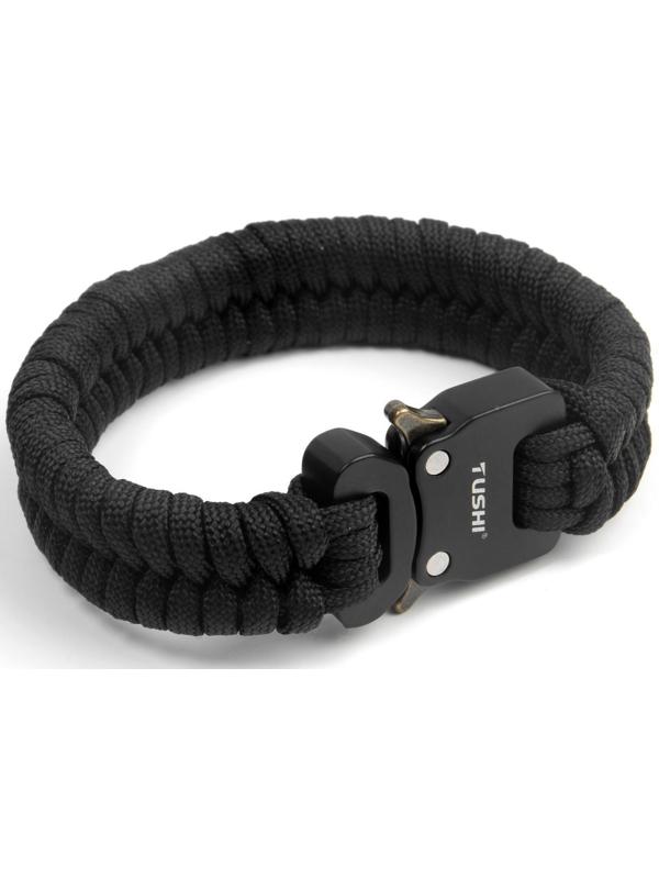 Браслет-паракорд черный