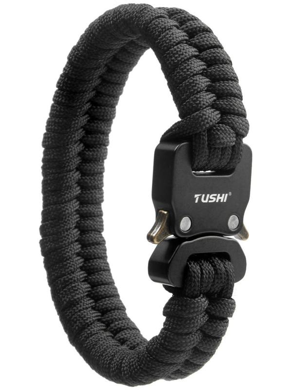 Браслет-паракорд черный