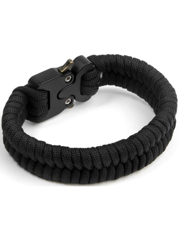 Браслет-паракорд черный