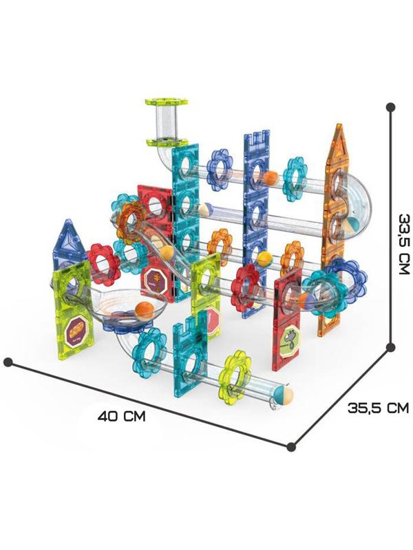 Конструктор магнитный «Марблс», 113 деталей