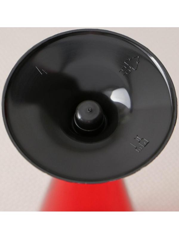 Фужер одноразовый «Конус», 150-180 мл, 6 шт в упаковке, цвет красный с чёрной ножкой