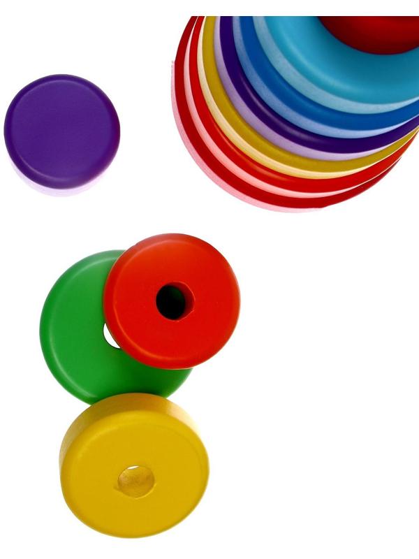 Пирамидка деревянная большая «Круг»