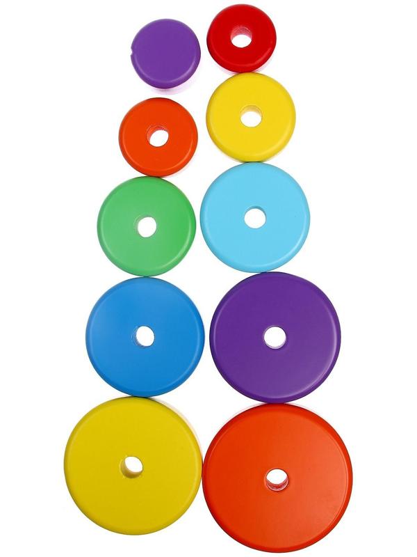 Пирамидка деревянная большая «Круг»