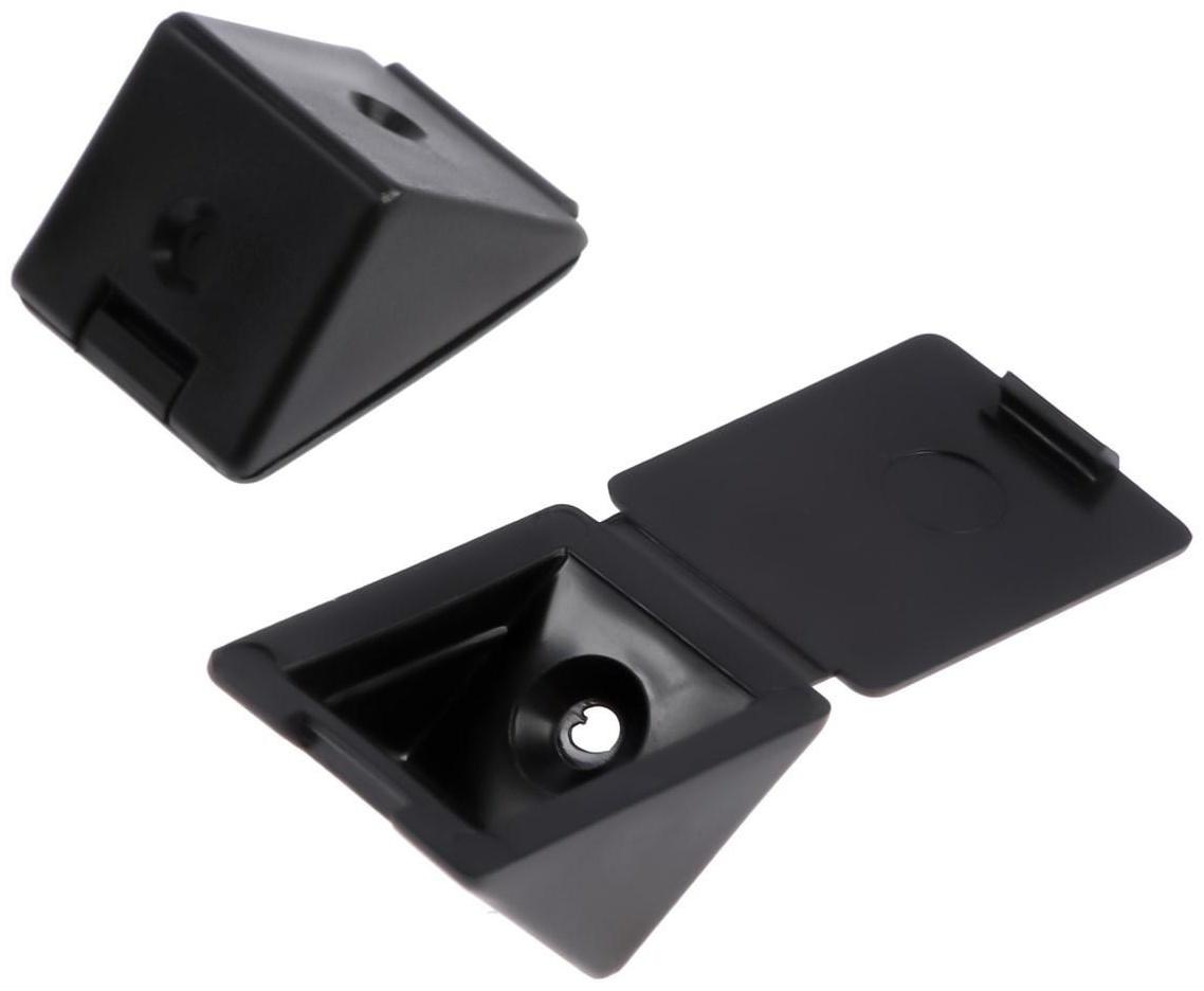 Уголок монтажный, цвет черный