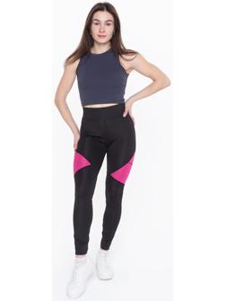 Леггинсы женские, цвет чёрный, размер 48