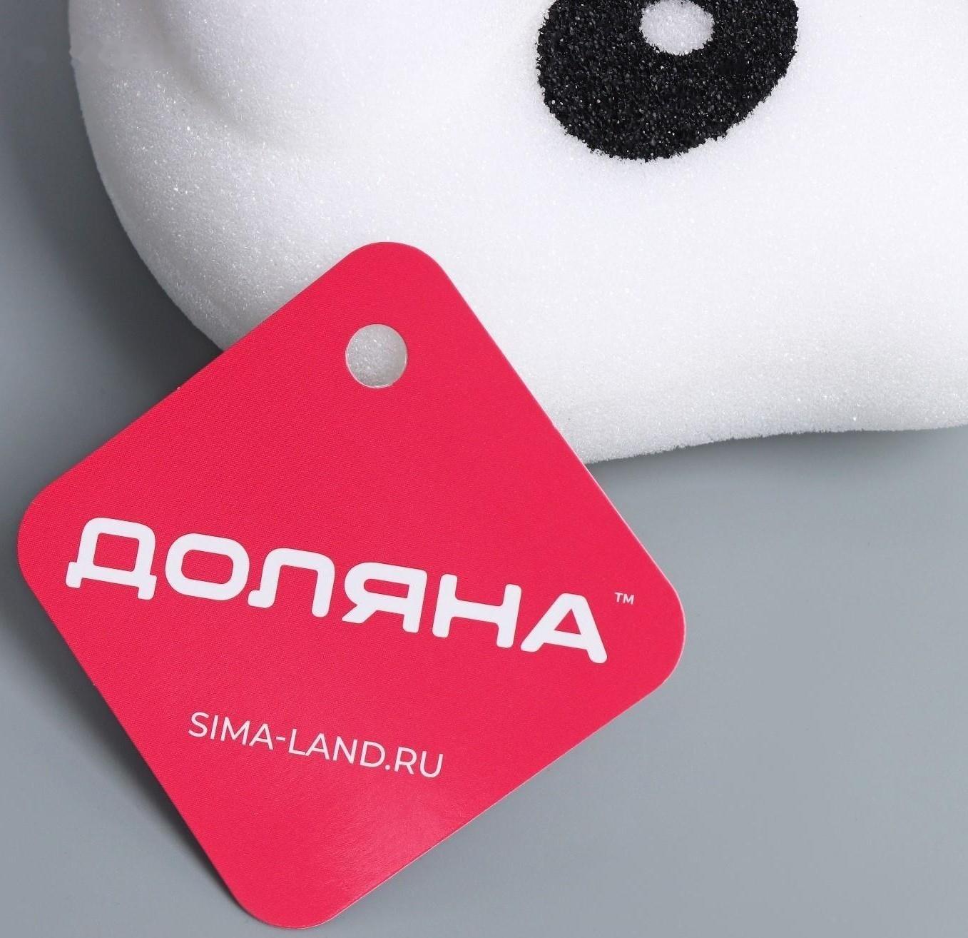 Губка для тела Доляна «Панда», цвет белый