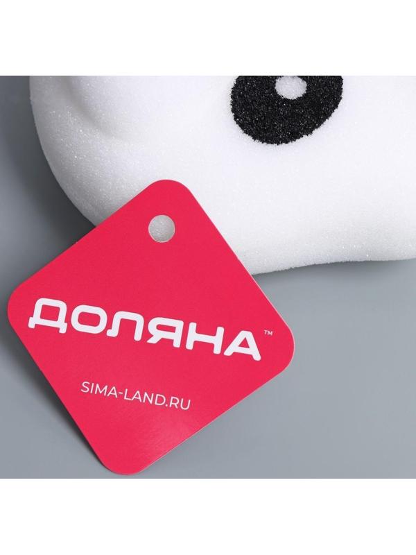 Губка для тела Доляна «Панда», цвет белый