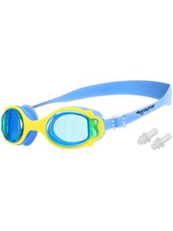 Очки для плавания, детские + беруши, цвет голубой