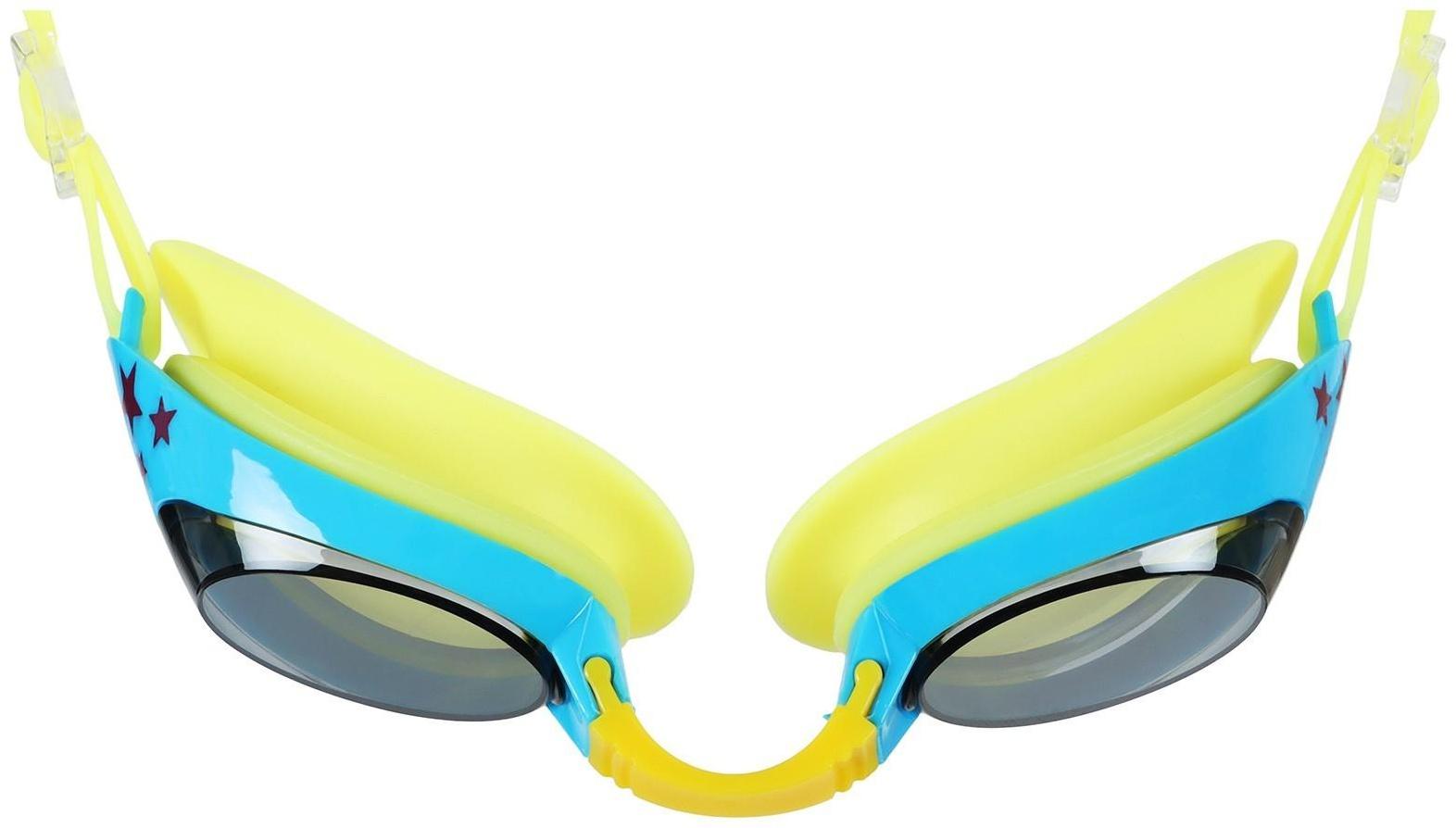 Очки для плавания, детские + беруши, цвет жёлтый