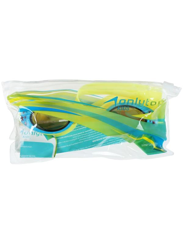 Очки для плавания, детские + беруши, цвет жёлтый