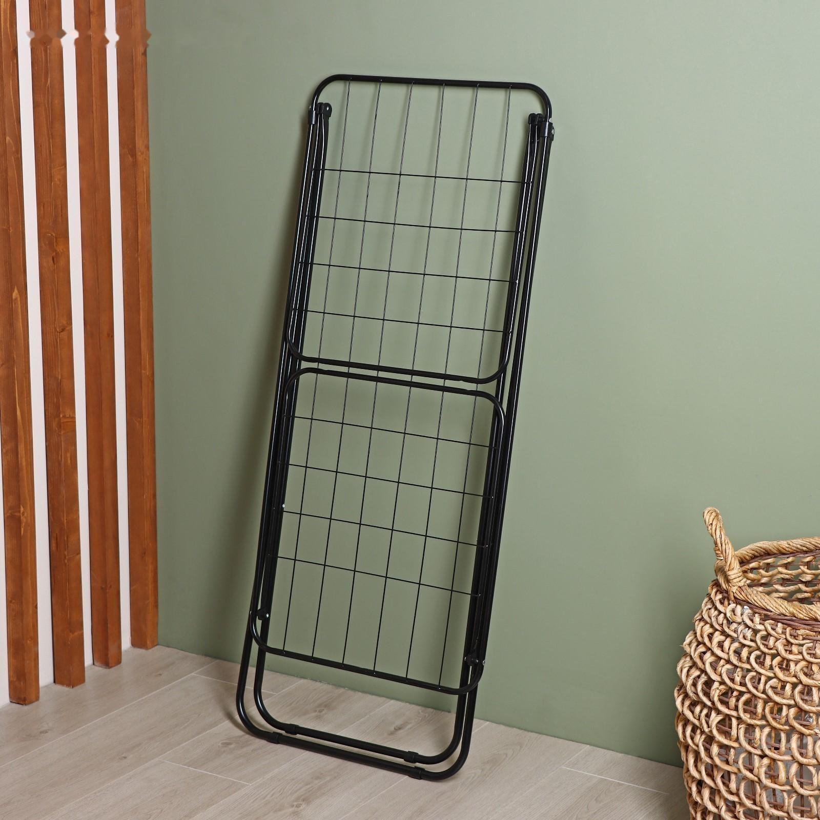 Сушилка для белья Доляна, рабочая длина 16 м, цвет чёрный