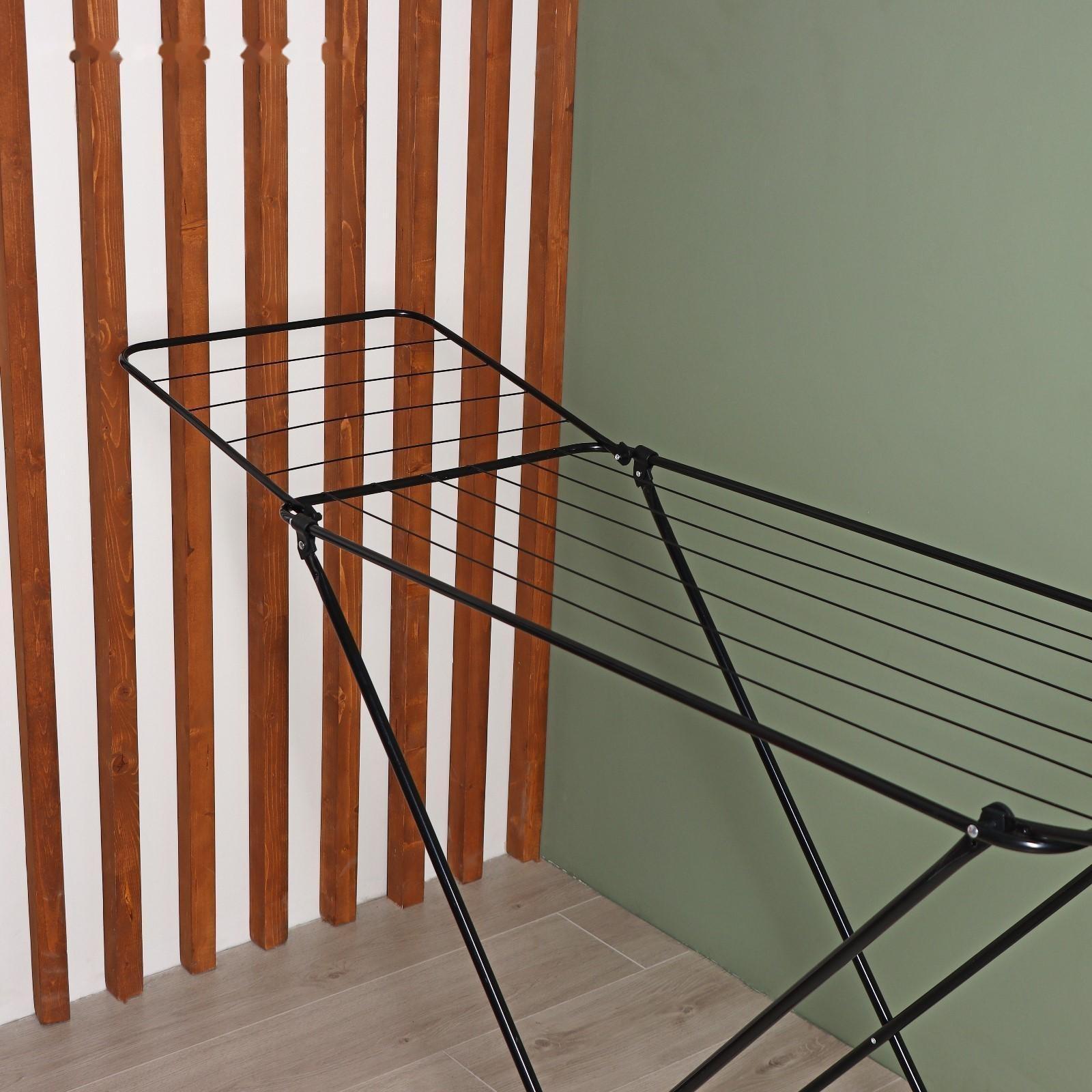 Сушилка для белья Доляна, рабочая длина 16 м, цвет чёрный