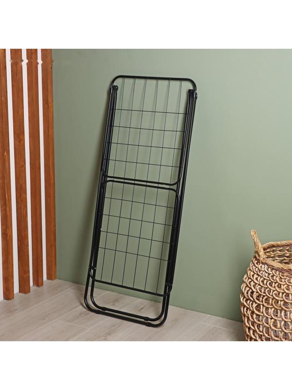 Сушилка для белья Доляна, рабочая длина 16 м, цвет чёрный