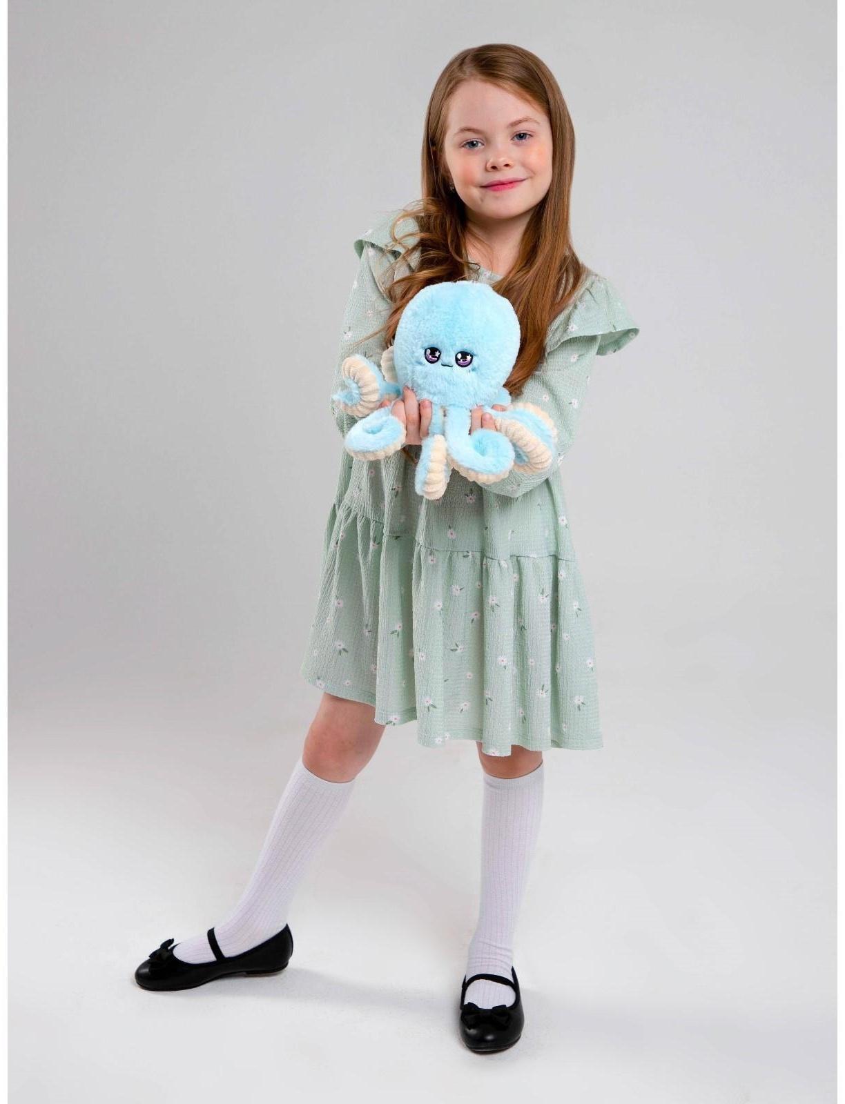 Мягкая игрушка «Осьминог», цвет голубой