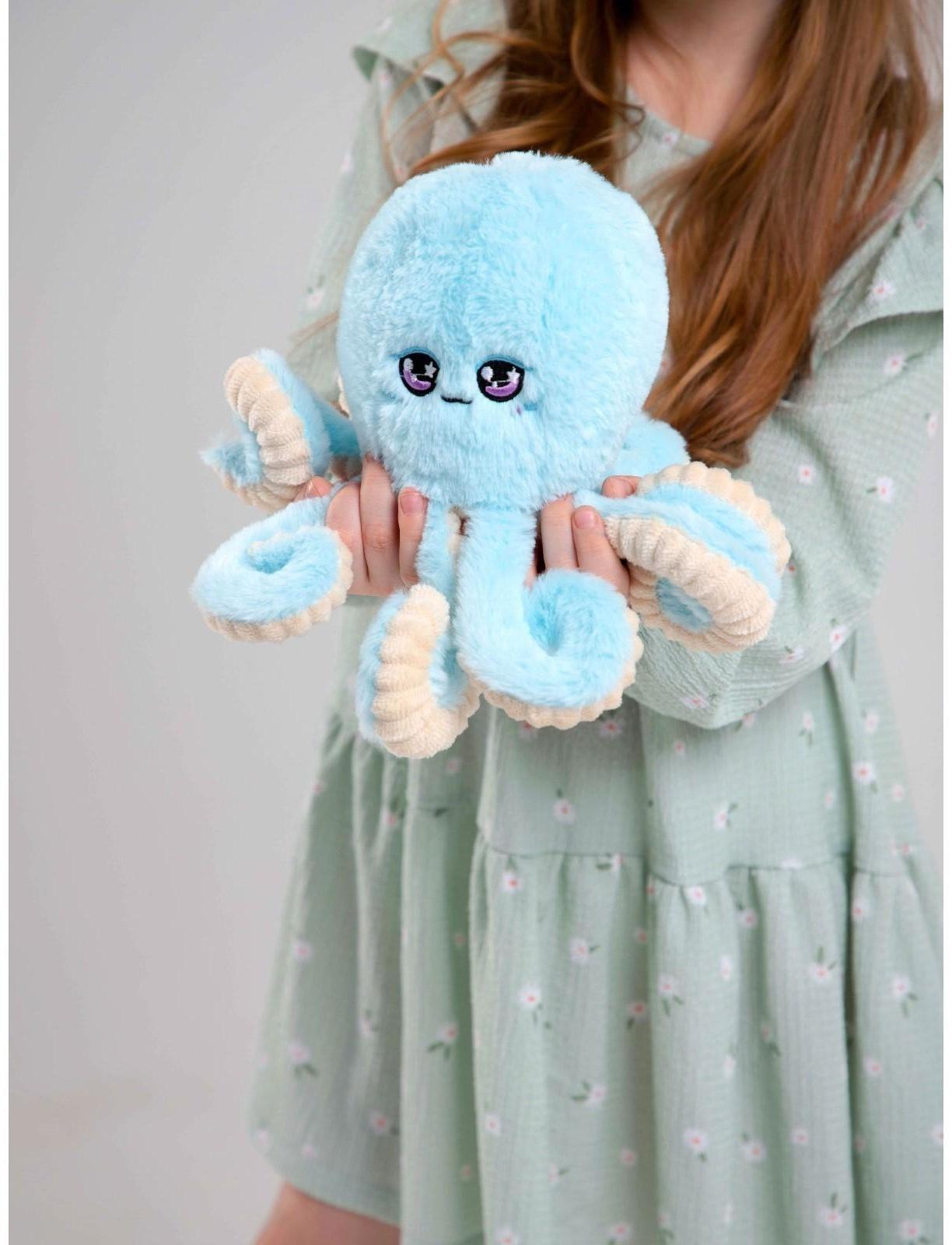 Мягкая игрушка «Осьминог», цвет голубой