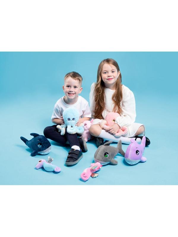 Мягкая игрушка «Осьминог», цвет голубой