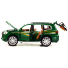 Металлическая машинка Model Car 1:24 «Toyota Land Cruiser Prado» 5524, 21 см., инерционная, свет, звук / Зеленый