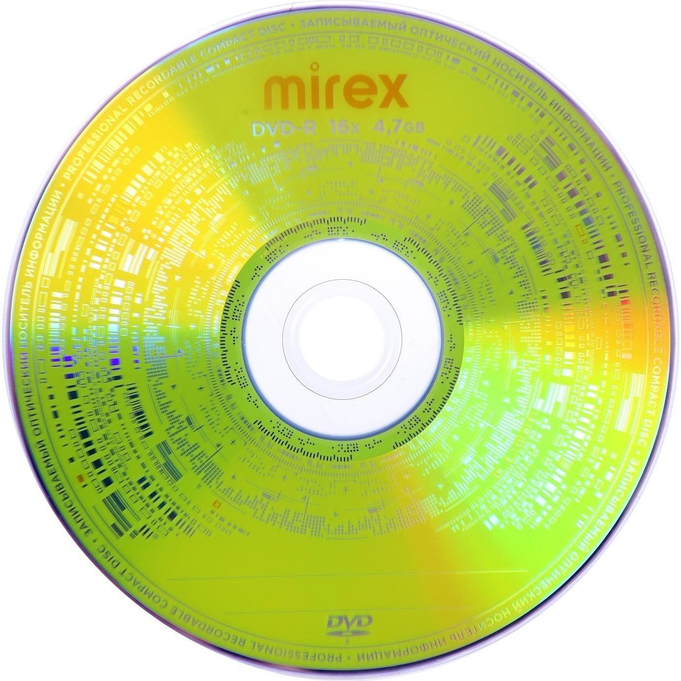 Диск DVD-R Mirex Brand, 16x, 4.7 Гб, конверт, 1 шт