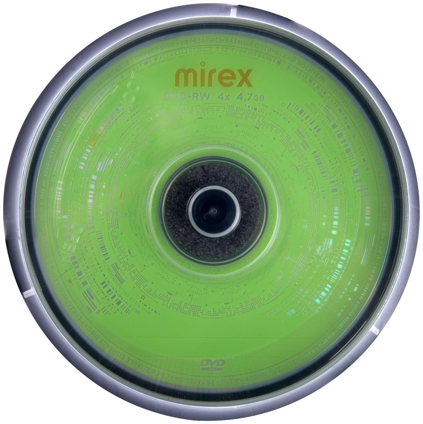 Диск DVD-RW Mirex Brand, 4x, 4.7 Гб, Cake Box, 10 шт