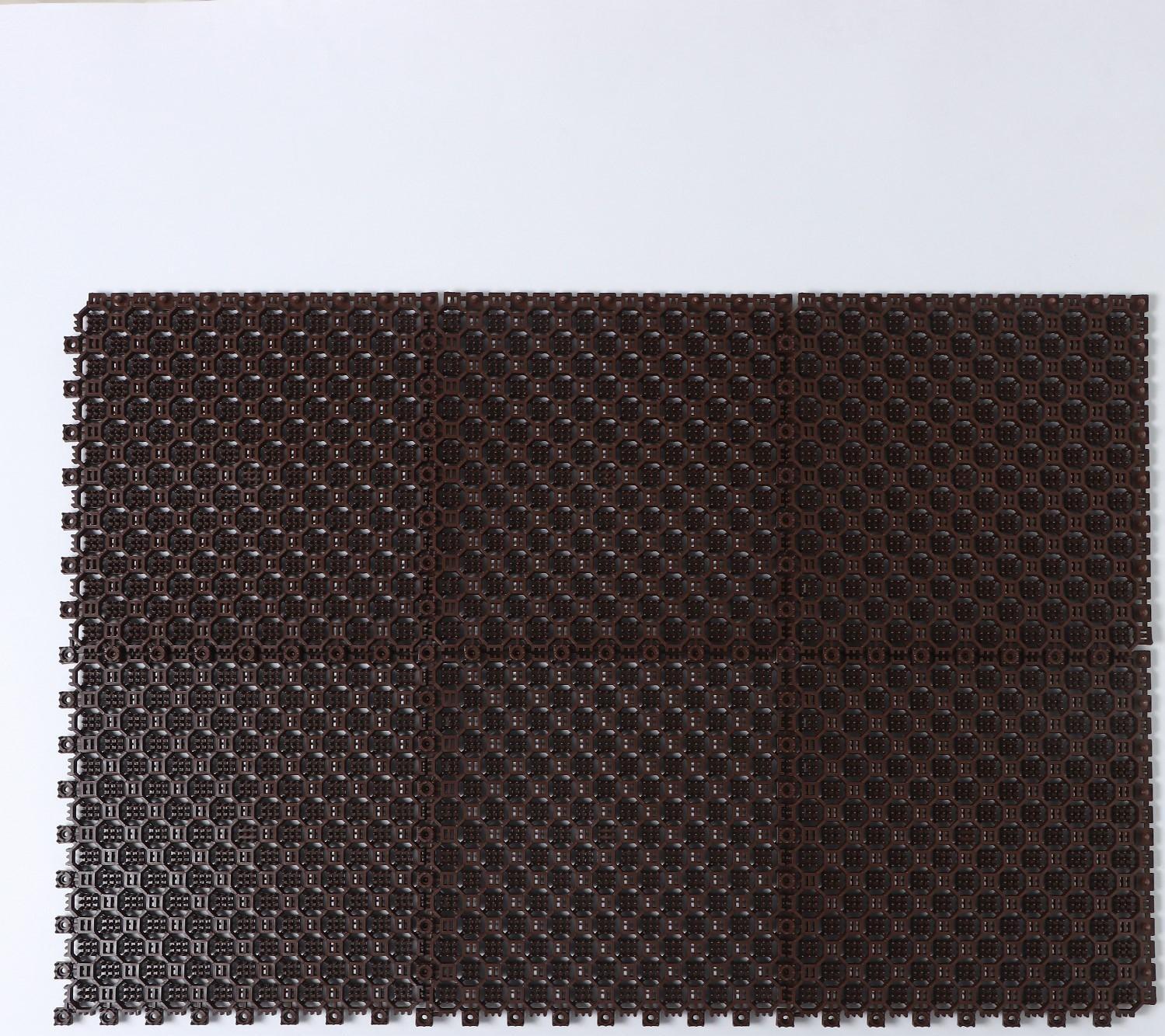 Напольное модульное покрытие Optima Duos, 25×25×1,6 см, 6 шт в упаковке, цвет коричневый