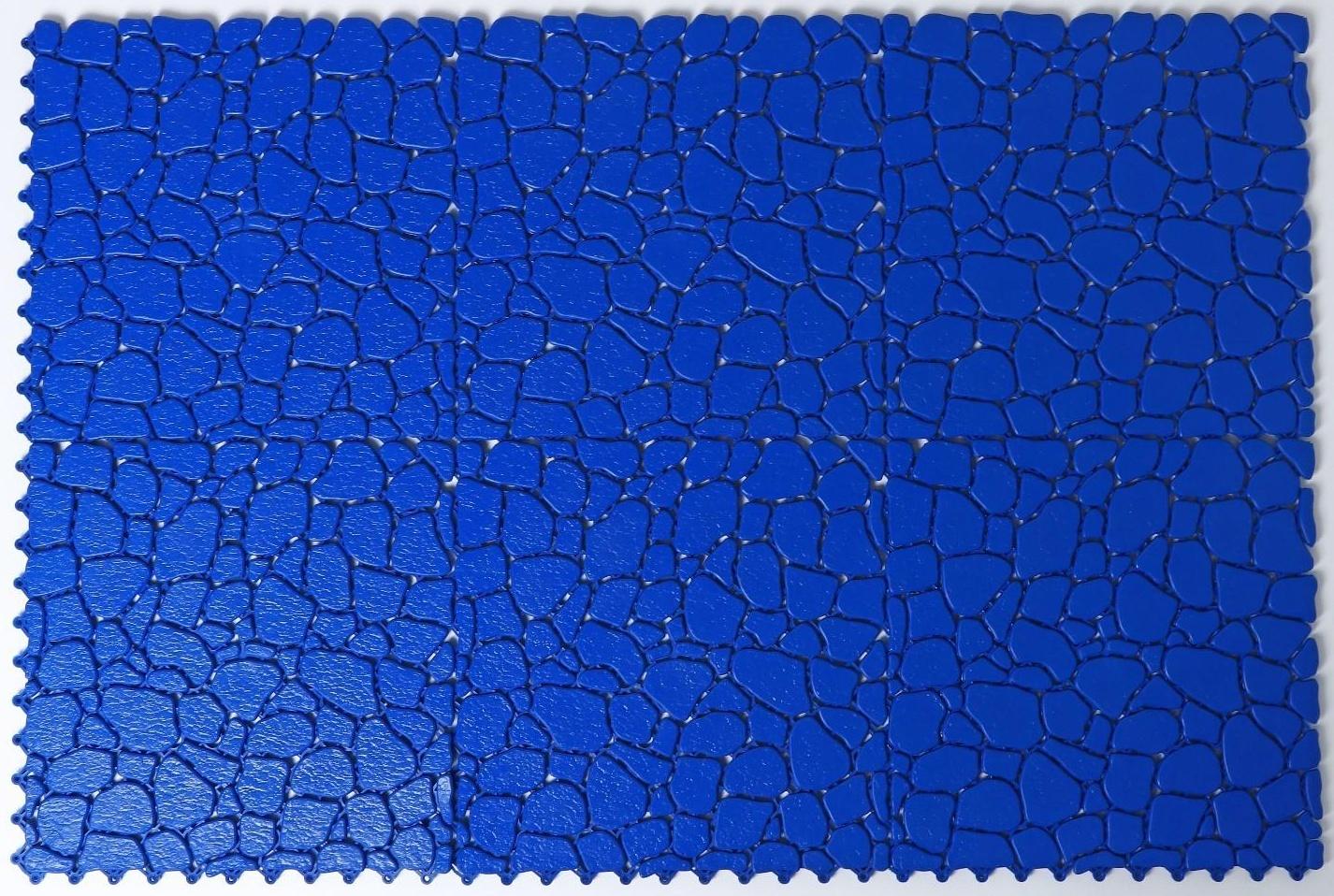 Напольное модульное покрытие AQUA STONE, 34×34 см, 12 шт в упаковке, цвет синий