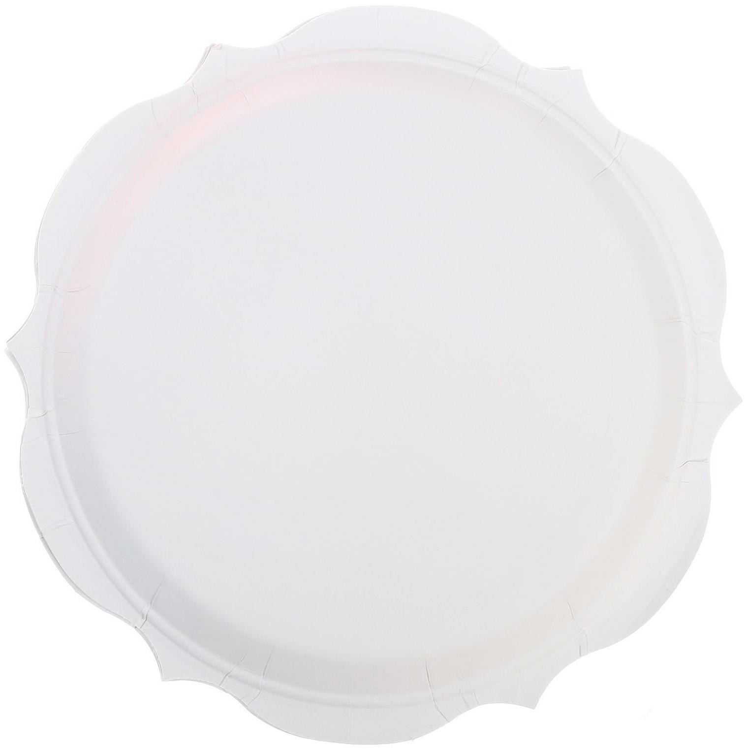 Тарелки бумажные «С днём рождения», в наборе 6 штук, цвет золото