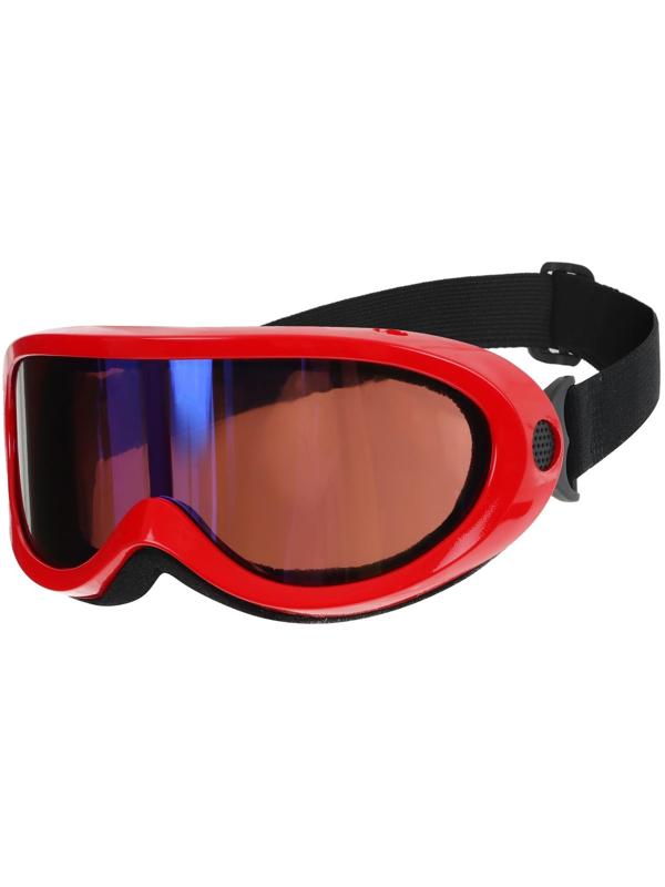 Маска горнолыжная ONLYTOP, цвет красный