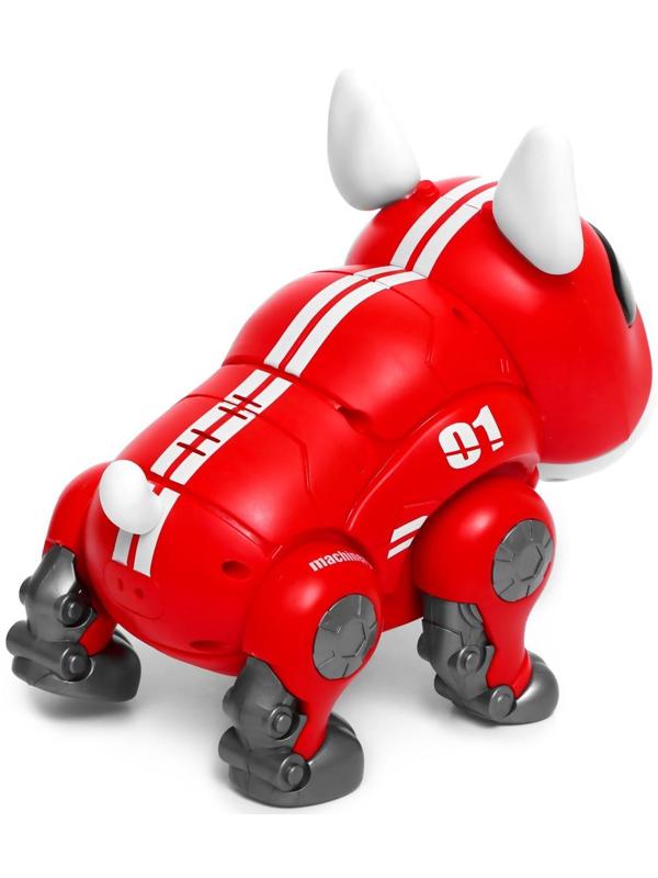 Робот-собака «Дюк», звуковые и световые эффекты, ходит, цвет красный