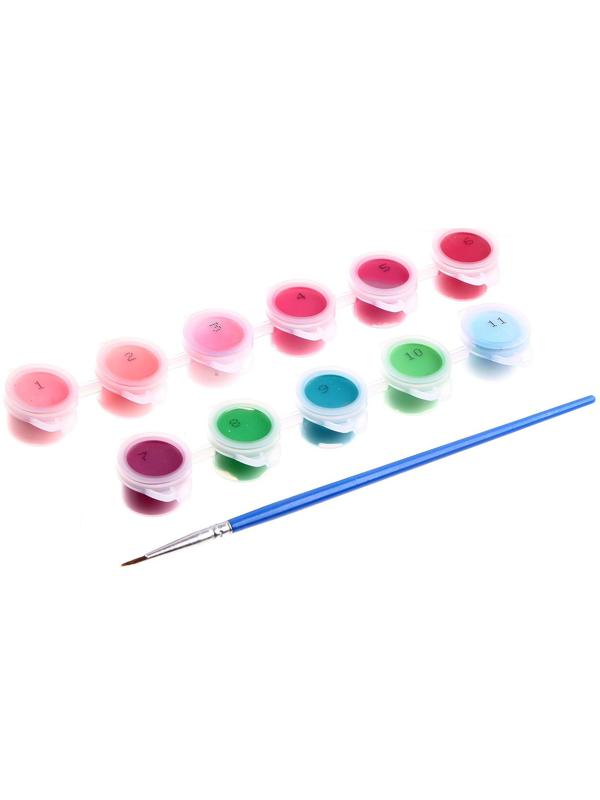 Картина по номерам на холсте с подрамником «Букет пионов», 20х20 см