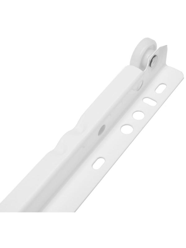 Роликовые направляющие ТУНДРА, L=250 мм, толщина 0,8 мм, белые, 2 шт.