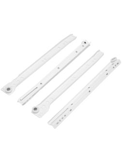 Роликовые направляющие ТУНДРА, L=300 мм, толщина 0,8 мм, белые, 2 шт.
