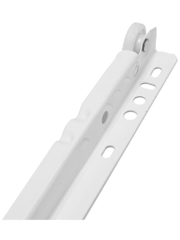 Роликовые направляющие ТУНДРА, L=350 мм, толщина 0,8 мм, белые, 2 шт.