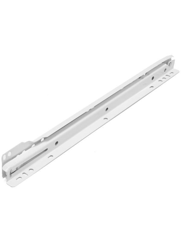 Роликовые направляющие ТУНДРА, L=350 мм, толщина 0,8 мм, белые, 2 шт.