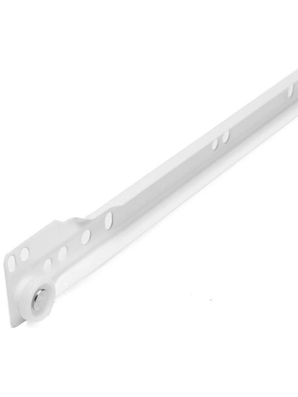 Роликовые направляющие ТУНДРА, L=350 мм, толщина 0,8 мм, белые, 2 шт.