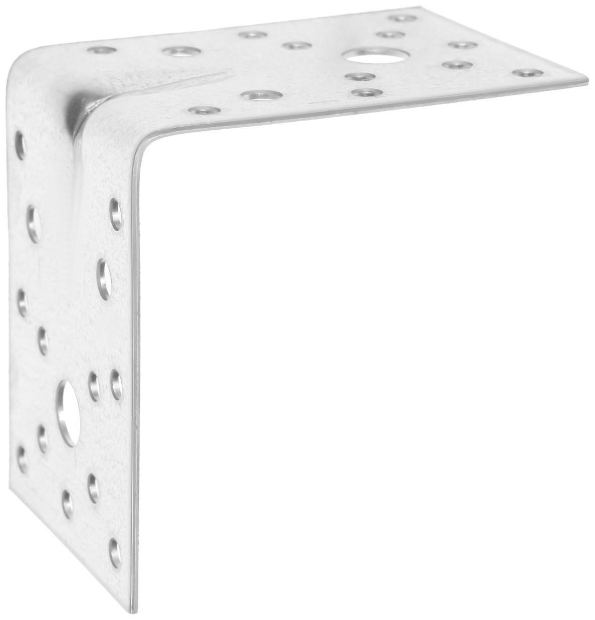 Уголок крепежный усиленный ТУНДРА krep, 85х85х60х2 мм, в упаковке 25 шт.