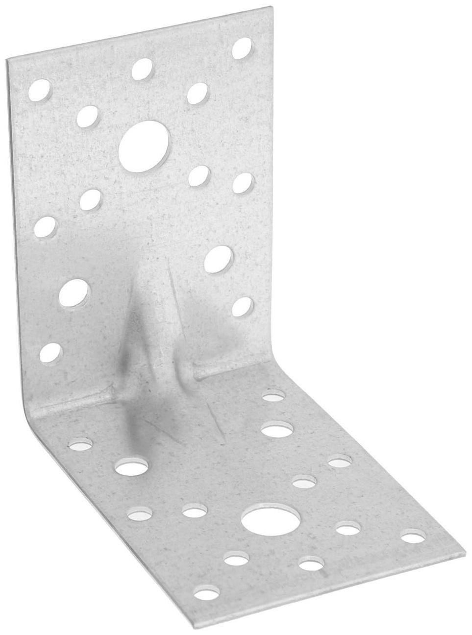 Уголок крепежный усиленный ТУНДРА krep, 85х85х60х2 мм, в упаковке 25 шт.