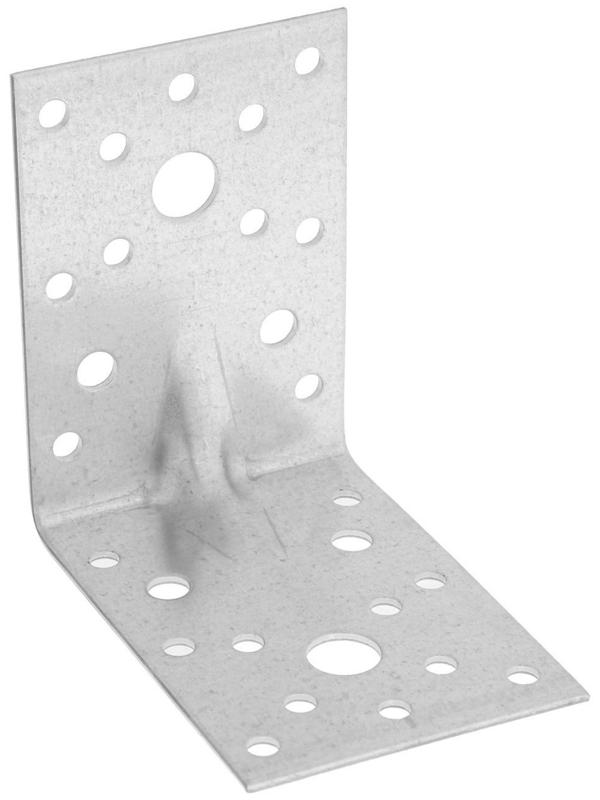 Уголок крепежный усиленный ТУНДРА krep, 85х85х60х2 мм, в упаковке 25 шт.