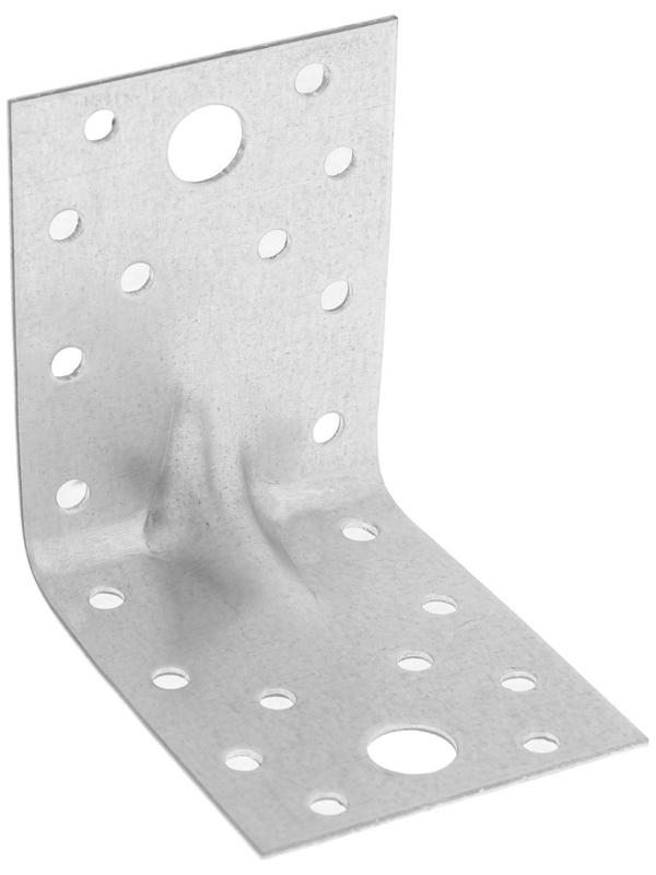 Уголок крепежный усиленный ТУНДРА krep, 70х70х55х1,5 мм, в упаковке 50 шт.