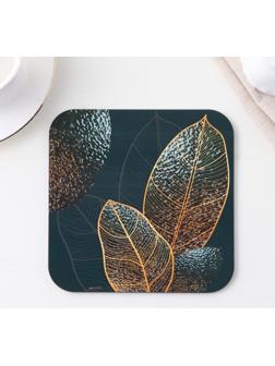 Подставка под горячее квадратная «Листья», 15х15 см