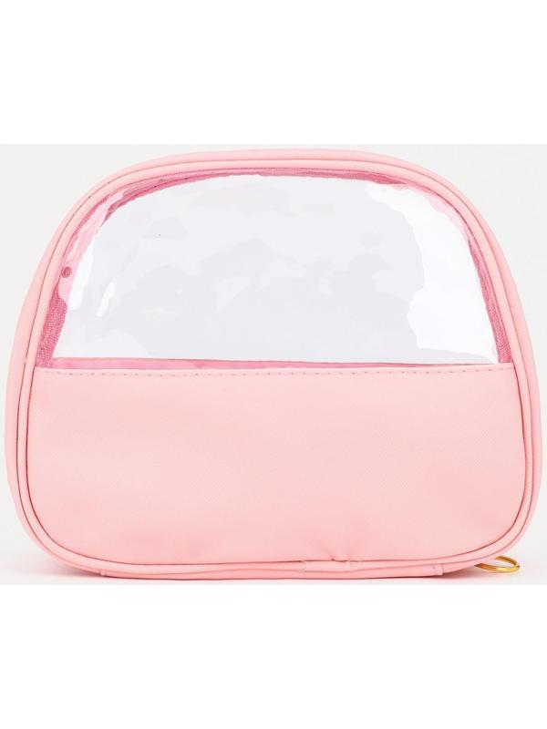 Косметичка на молнии, цвет розовый