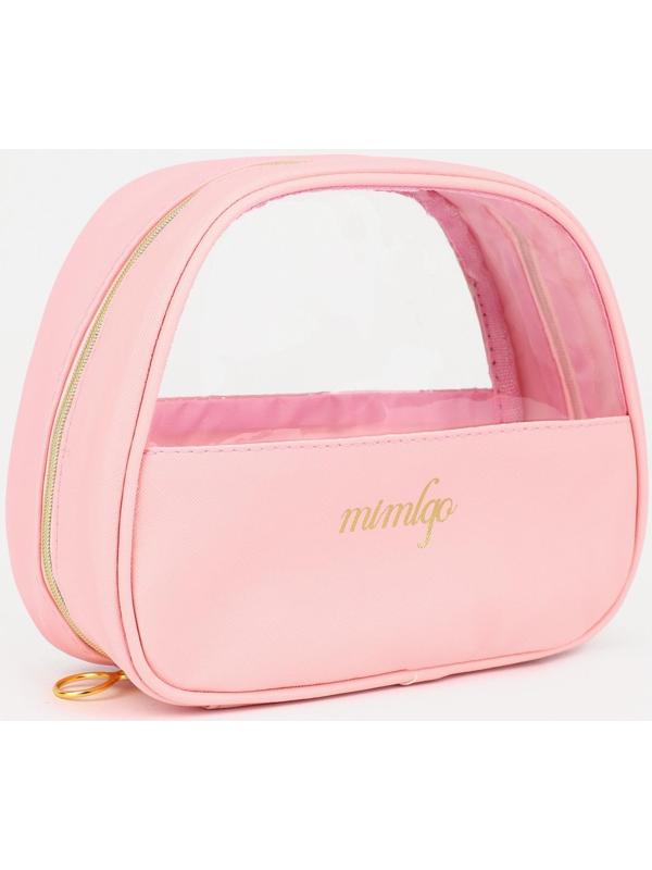 Косметичка на молнии, цвет розовый