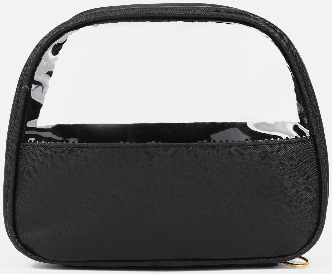 Косметичка на молнии, цвет чёрный