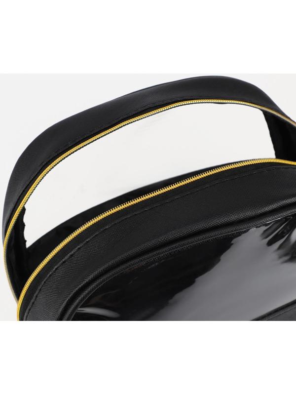 Косметичка на молнии, цвет чёрный